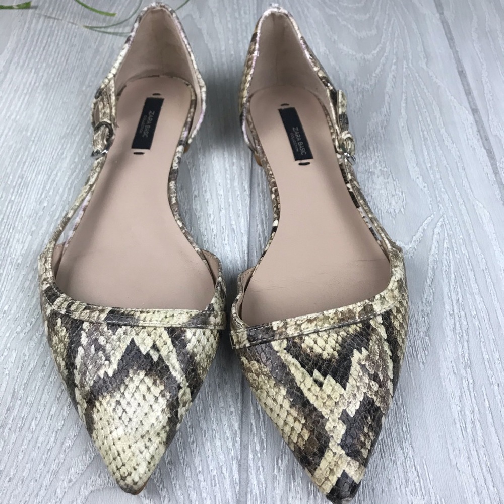 Zara Basic Snake Print Adjustable Side Strap Slip… - image 3